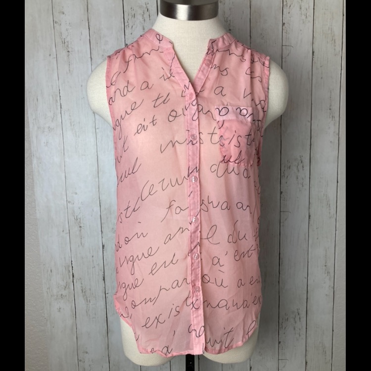 Blush Script Tank